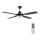 Lucci air 212899 - Ventoinha de teto LED com regulação MOONAH 1xGX53/21W/230V preta + controlo remoto