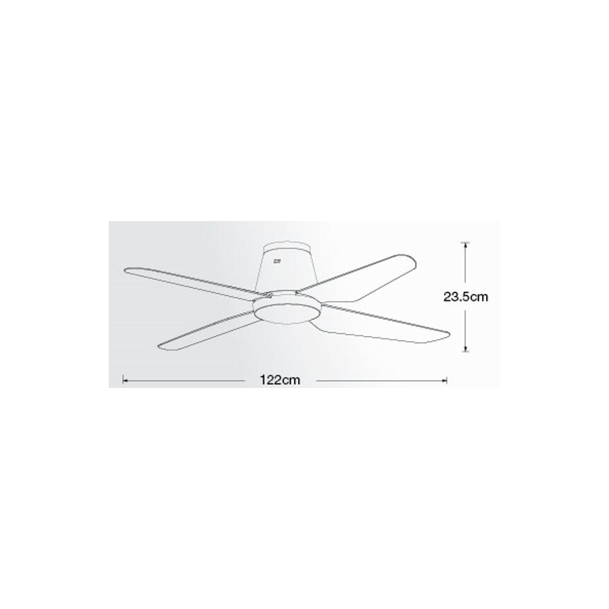 Lucci air 212999 - Ventilador de teto AIRFUSION ARIA branco + controlo remoto
