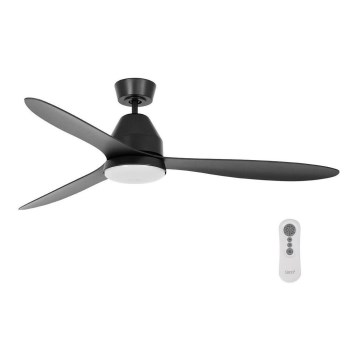 Lucci air 213044 - Ventoinha de teto WHITEHAVEN 1xGX53/18W/230V preto + controlo remoto