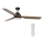 Lucci air 213054 - Ventoinha de teto LED SHOALHAVEN GX53/17W/230V preto/paulownia + comando
