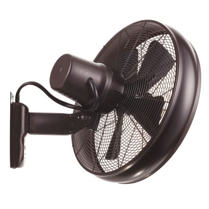 Lucci air 213125 - Ventoinha de parede BREEZE 55W/230V preto/castanho + controlo remoto