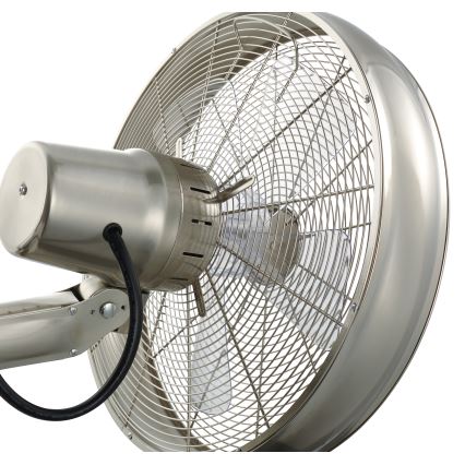 Lucci air 213126 - Ventoinha de parede BREEZE 55W/230V cromado mate + controlo remoto
