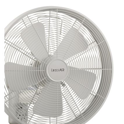 Lucci Air 213128EU - Ventoinha de parede BREEZE 55W/230V branco + controlo remoto