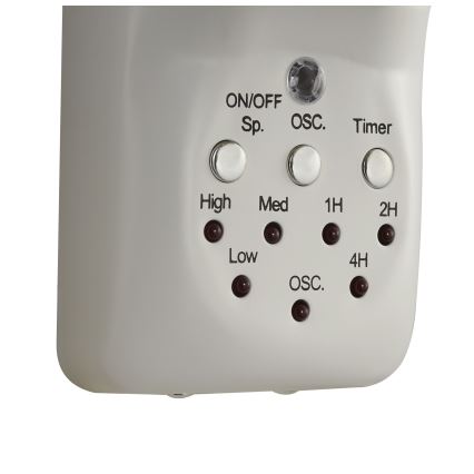 Lucci Air 213128EU - Ventoinha de parede BREEZE 55W/230V branco + controlo remoto