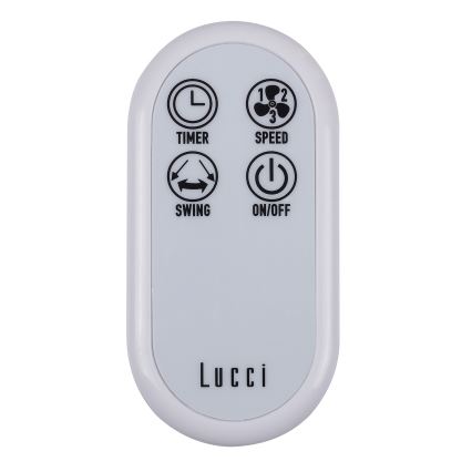 Lucci Air 213128EU - Ventoinha de parede BREEZE 55W/230V branco + controlo remoto