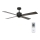 Lucci air 213170 - Ventoinha de teto LED NEWPORT preto + controlo remoto
