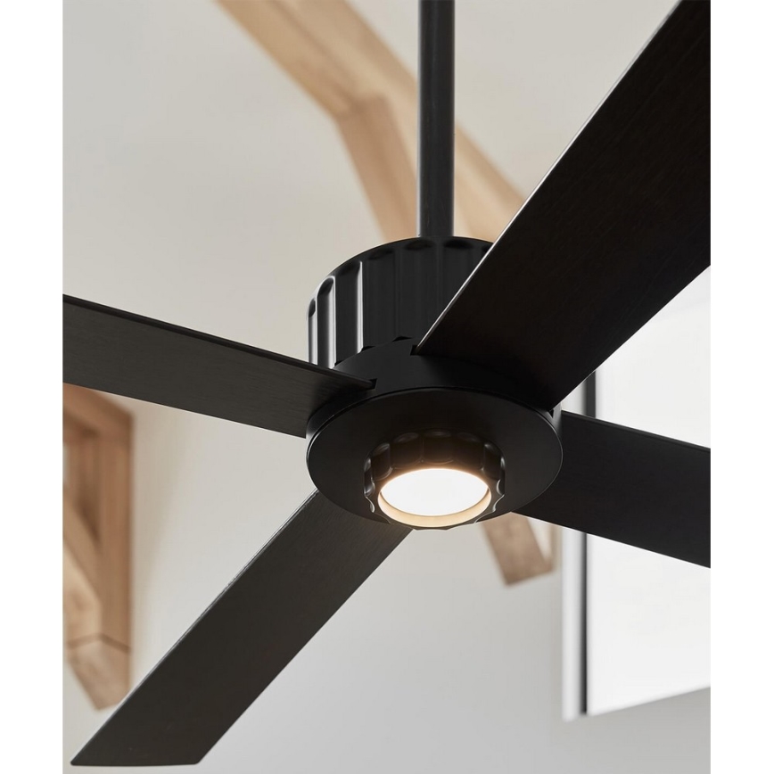 Lucci air 213170 - Ventoinha de teto LED NEWPORT preto + controlo remoto