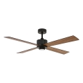 Lucci air 213170 - Ventoinha de teto LED NEWPORT wenge/castanho + comando