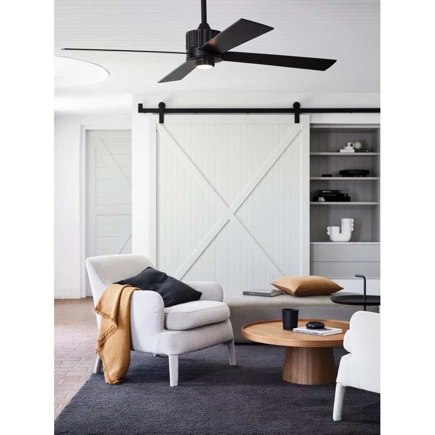 Lucci air 213170 - Ventoinha de teto LED NEWPORT wenge/castanho + comando