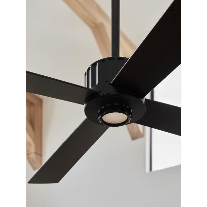 Lucci air 213170 - Ventoinha de teto LED NEWPORT wenge/castanho + comando