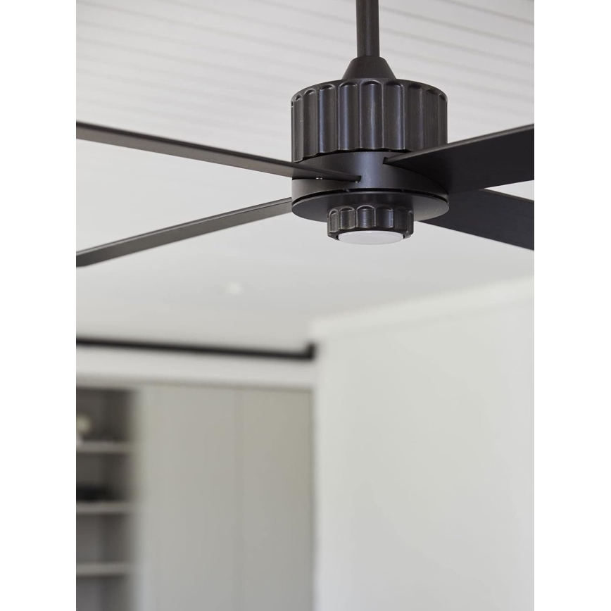 Lucci air 213170 - Ventoinha de teto LED NEWPORT wenge/castanho + comando