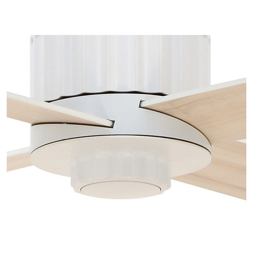 Lucci air 213171 - Ventoinha de teto LED NEWPORT madeira/branco/bege + comando