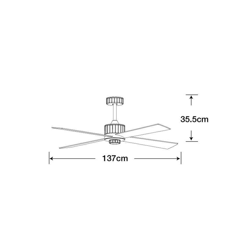 Lucci air 213171 - Ventoinha de teto LED NEWPORT madeira/branco/bege + comando