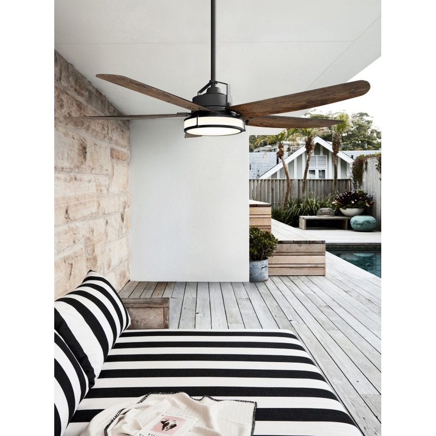 Lucci air 213175 - Ventoinha de teto LED com regulação LOUISVILLE 1xGX53/18W/230V castanho + controlo remoto