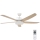 Lucci air 213176-Ventoinha de teto LED com regulação LOUISVILLE 1xGX53/18W/230V madeira/branco + comando