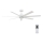 Lucci air 213182 - Ventoinha de teto LED ATLANTA 1xGX53/12W/230V branco + controlo remoto
