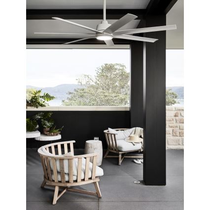 Lucci air 213182 - Ventoinha de teto LED ATLANTA 1xGX53/12W/230V branco + controlo remoto