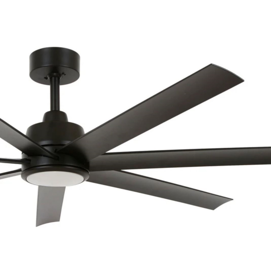 Lucci Air 21318349 - Ventoinha de teto LED com regulação ATLANTA 1xGX53/12W/230V diâmetro 142 cm preto + comando