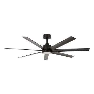 Lucci Air 21318349 - Ventoinha de teto LED com regulação ATLANTA 1xGX53/12W/230V diâmetro 142 cm preto + comando