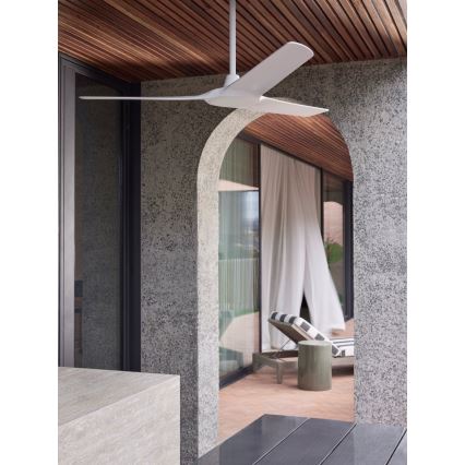 Lucci Air 21321549 - Ventoinha de teto ABYSS diâmetro 142 cm IP66 branco + comando