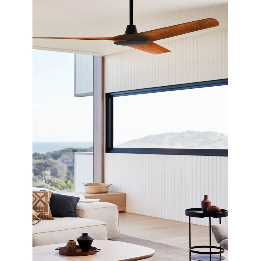 Lucci Air 21321749 - Ventoinha de teto ABYSS diâmetro 142 cm IP66 castanho + comando