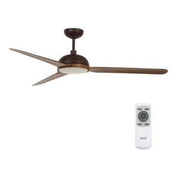 Lucci air 213300 - Ventoinha de teto LED com regulação UNIONE 1xGX53/12W/230V castanho + controlo remoto