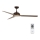 Lucci air 213300 - Ventoinha de teto LED com regulação UNIONE 1xGX53/12W/230V castanho + controlo remoto