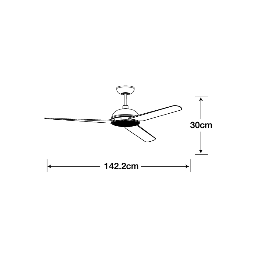 Lucci air 213300 - Ventoinha de teto LED com regulação UNIONE 1xGX53/12W/230V castanho + controlo remoto