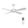 Lucci air 213302 - Ventoinha de teto LED com regulação SLIPSTREAM 1xGX53/12W/230V branca+ controlo remoto