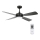 Lucci air 213303 - Ventilador de teto LED dimmerizável SLIPSTREAM 1xGX53/12W/230V preto + comando à distância