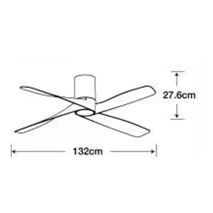 Lucci air 213350 - Ventoinha de teto LED com regulação RIVIERA 1xGX53/12W/230V branca + controlo remoto