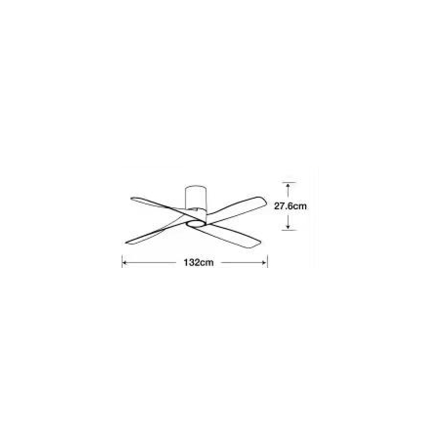 Lucci air 213350 - Ventoinha de teto LED com regulação RIVIERA 1xGX53/12W/230V branca + controlo remoto
