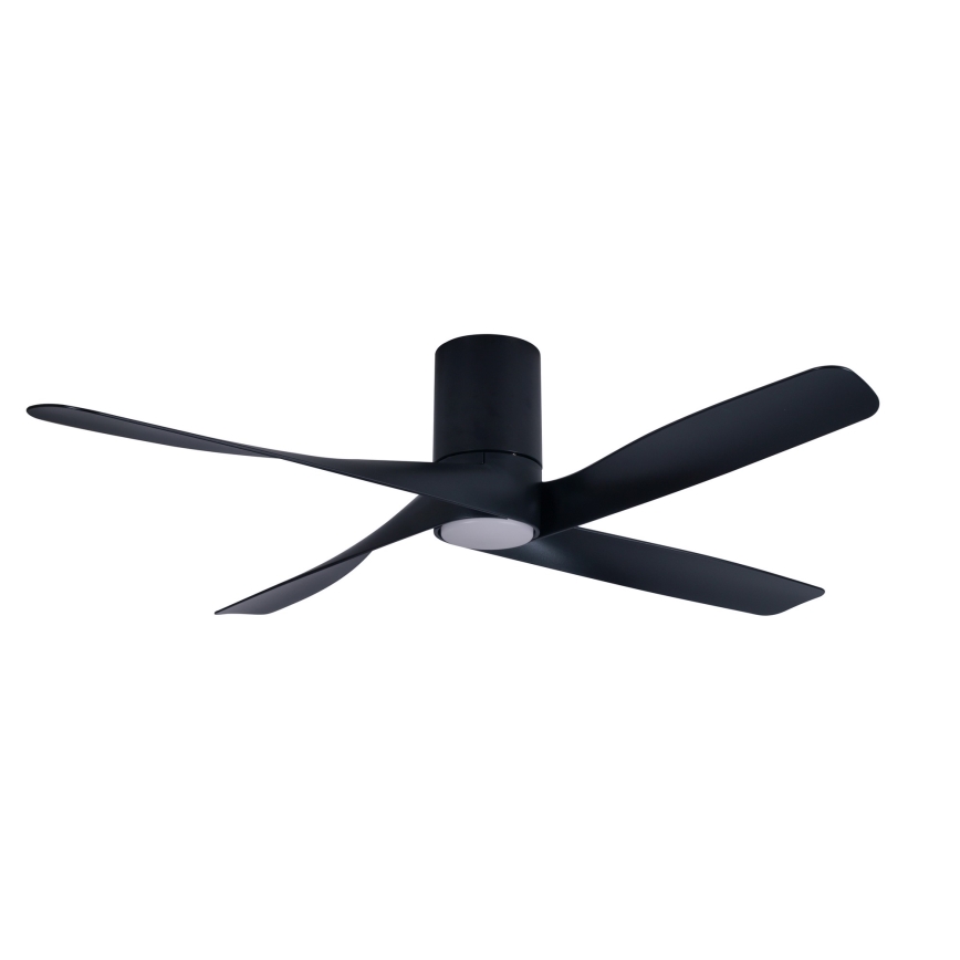 Lucci air 213351 - Ventoinha de teto LED com regulação RIVIERA 1xGX53/12W/230V preta + controlo remoto