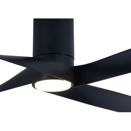 Lucci air 213351 - Ventoinha de teto LED com regulação RIVIERA 1xGX53/12W/230V preta + controlo remoto
