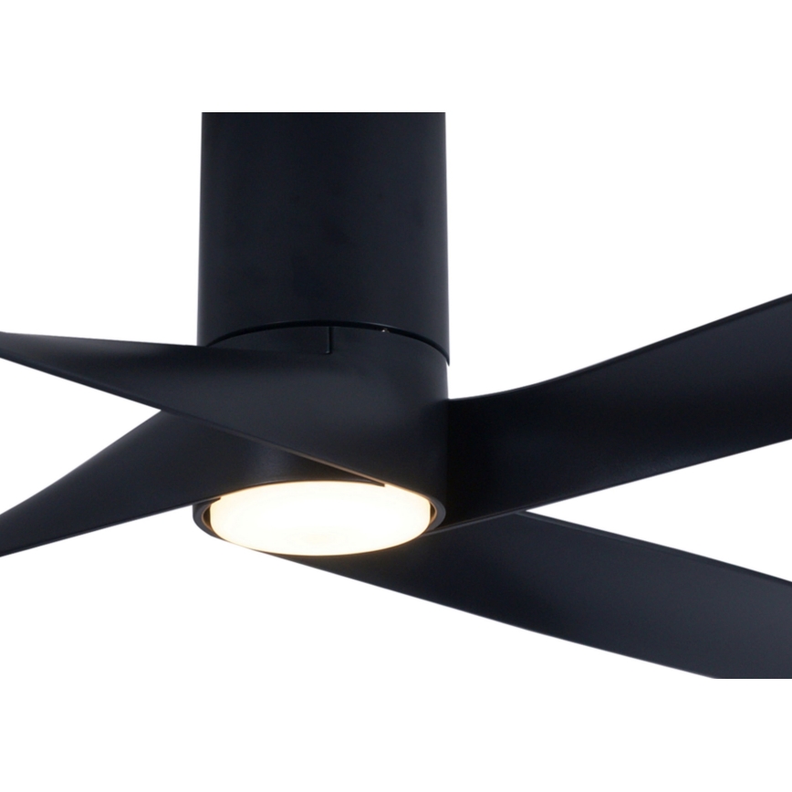 Lucci air 213351 - Ventoinha de teto LED com regulação RIVIERA 1xGX53/12W/230V preta + controlo remoto