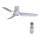 Lucci air 213353 - Ventoinha de teto LED com regulação NAUTICA 1xGX53/12W/230V branca + controlo remoto