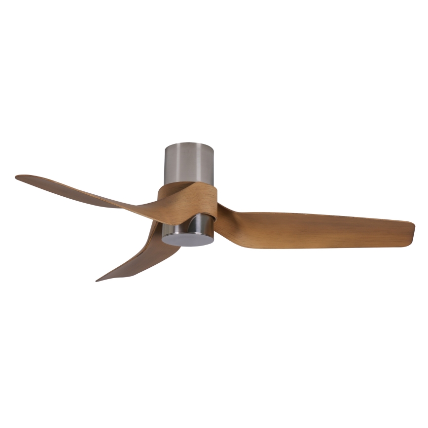 Lucci air 213355-Ventoinha de teto LED com regulação NAUTICA 1xGX53/12W/230V castanho/cromado brilhante + comando