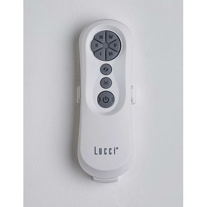 Lucci air 213355-Ventoinha de teto LED com regulação NAUTICA 1xGX53/12W/230V castanho/cromado brilhante + comando