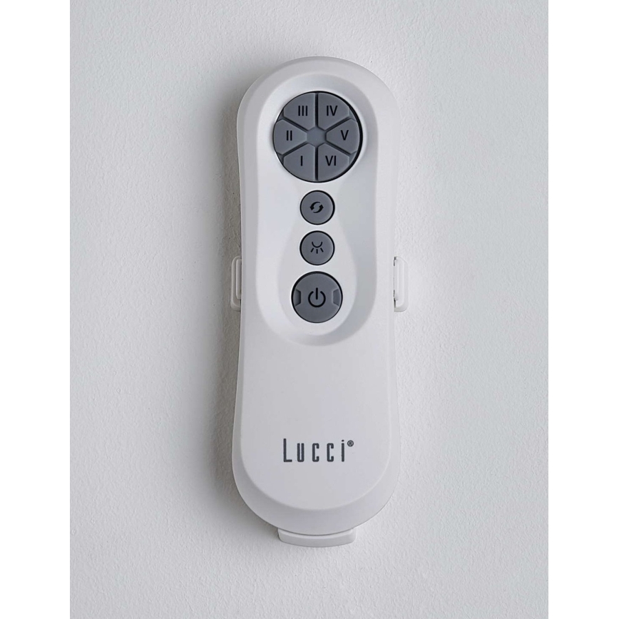 Lucci air 213355-Ventoinha de teto LED com regulação NAUTICA 1xGX53/12W/230V castanho/cromado brilhante + comando