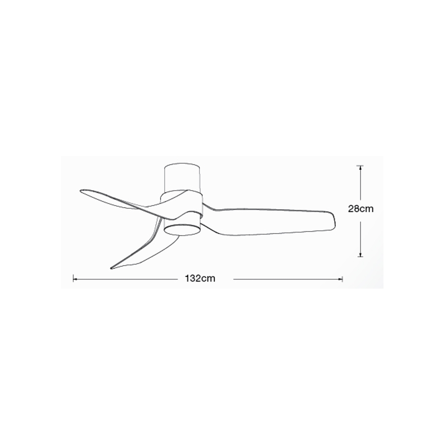Lucci air 213355-Ventoinha de teto LED com regulação NAUTICA 1xGX53/12W/230V castanho/cromado brilhante + comando