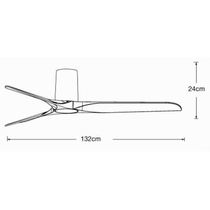 Lucci air 21610049 - Ventilador de teto LONDO branco + controlo remoto