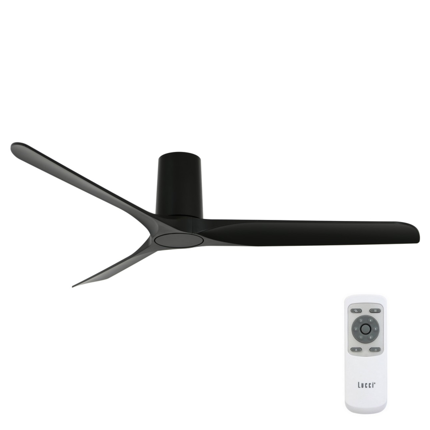 Lucci air 21610149 - Ventoinha de teto LONDO preto + comando