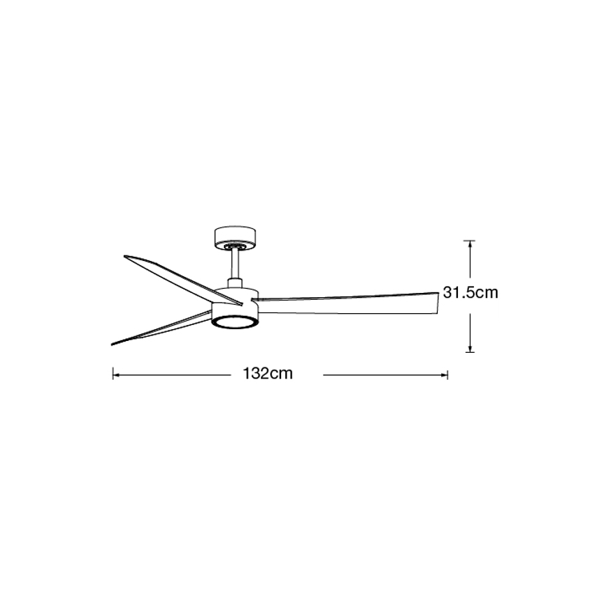 Lucci air 21610349- Ventoinha de teto LED com regulação CLIMATE 1xGX53/12W/230V branco + comando