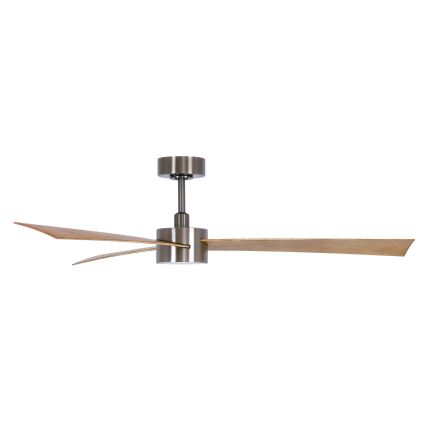 Lucci air 21610449 - Ventoinha de teto LED com regulação CLIMATE 1xGX53/12W/230V castanho/cromado brilhante + comando