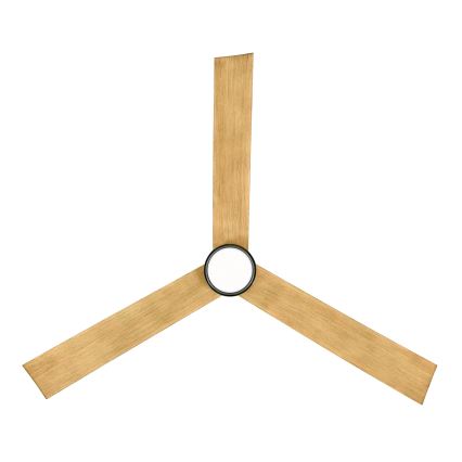 Lucci air 21610449 - Ventoinha de teto LED com regulação CLIMATE 1xGX53/12W/230V castanho/cromado brilhante + comando
