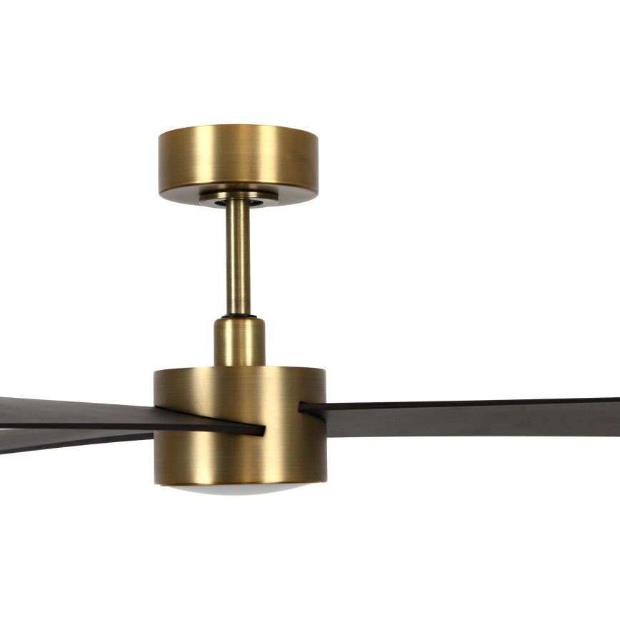 Lucci air 21610549- Ventoinha de teto LED com regulação CLIMATE 1xGX53/12W/230V wenge/dourada + comando