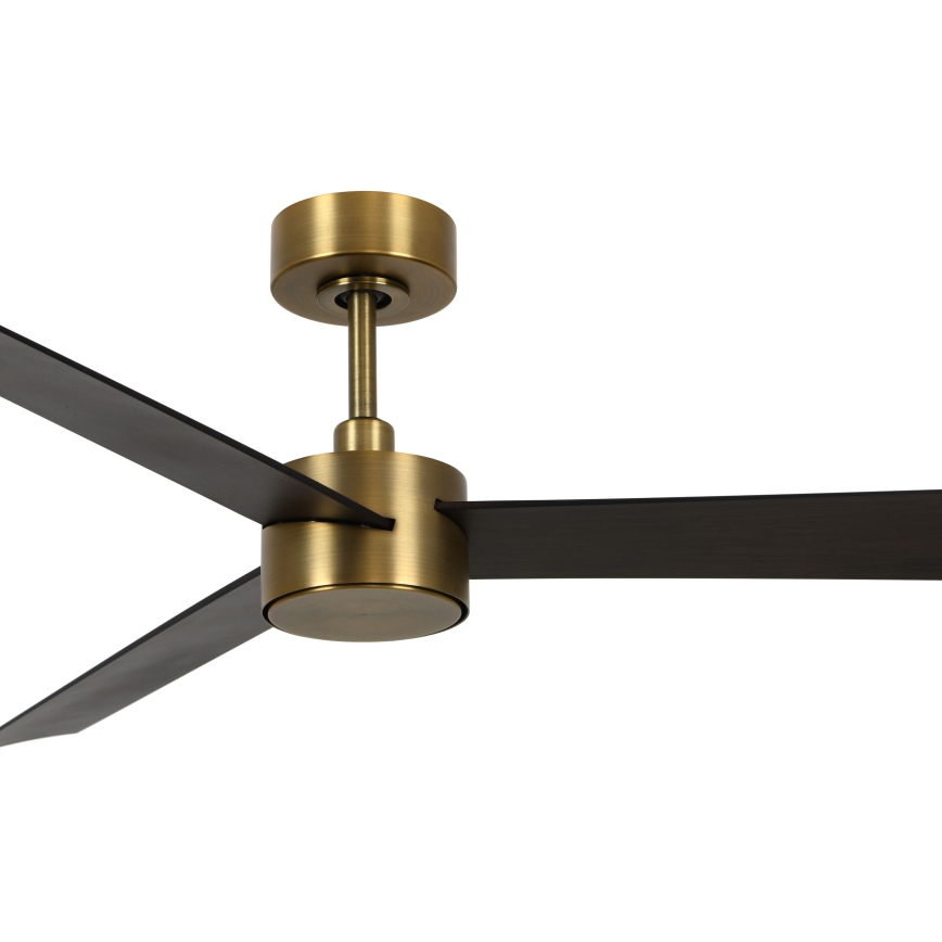 Lucci air 21610549- Ventoinha de teto LED com regulação CLIMATE 1xGX53/12W/230V wenge/dourada + comando