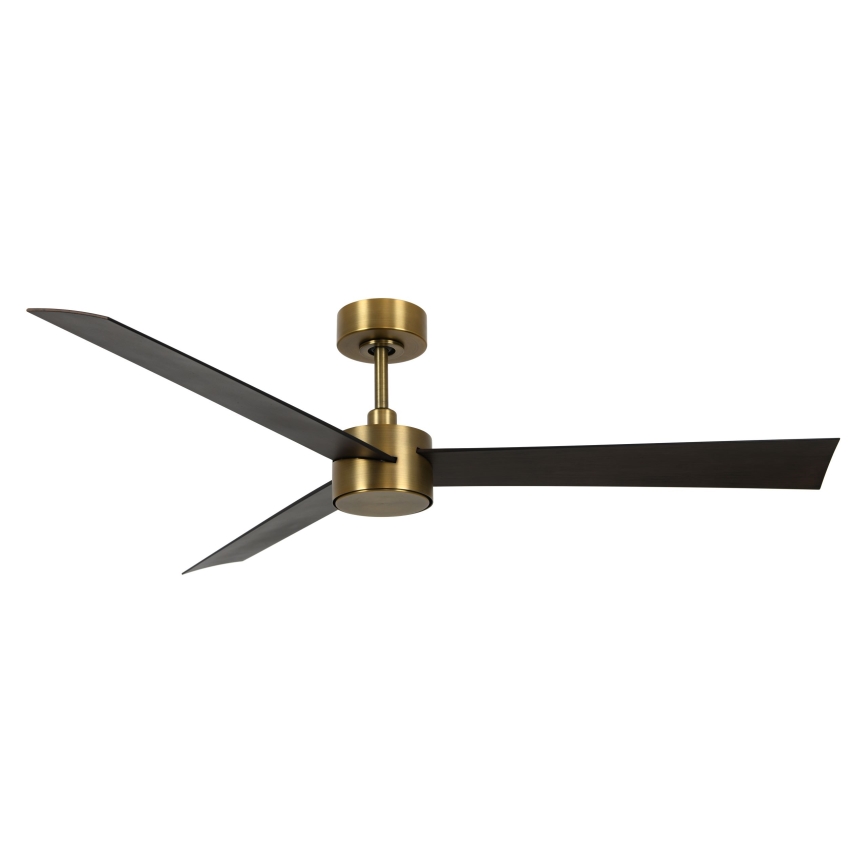 Lucci air 21610549- Ventoinha de teto LED com regulação CLIMATE 1xGX53/12W/230V wenge/dourada + comando