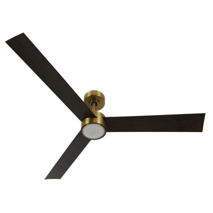 Lucci air 21610549- Ventoinha de teto LED com regulação CLIMATE 1xGX53/12W/230V wenge/dourada + comando