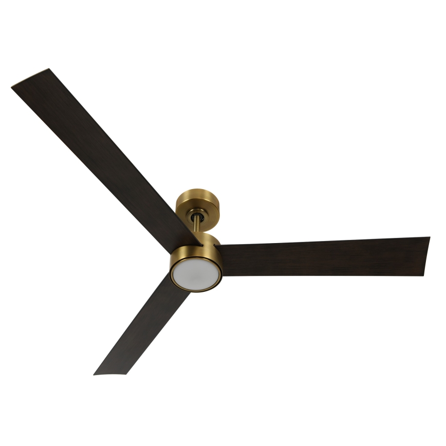 Lucci air 21610549- Ventoinha de teto LED com regulação CLIMATE 1xGX53/12W/230V wenge/dourada + comando